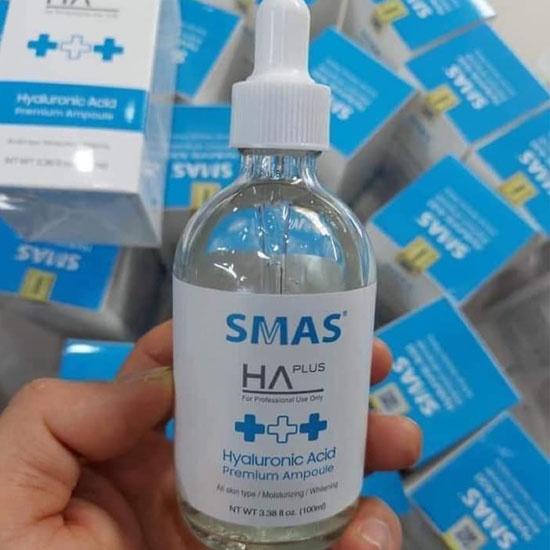 HÀNG NHẬP KHẨU - Tinh Chất Serum SMAS HA Plus - Hyaluronic Acid Premium Ampoule Cấp Ẩm Làm Trắng Sáng Da Cấp Nước 100ml