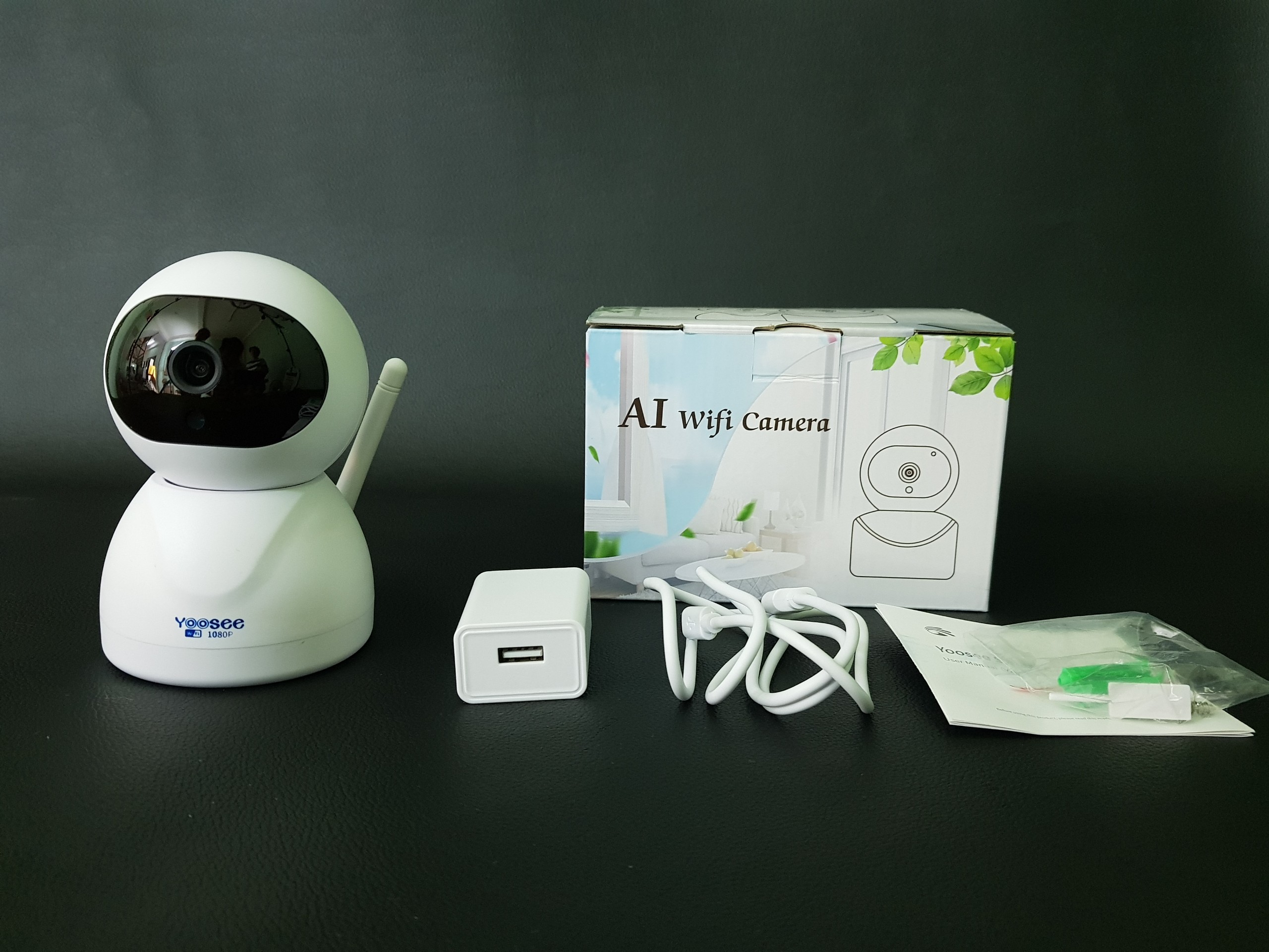 Camera IP Không Dây HWK205 FullHD 2.0 cảnh báo chuyển động tích hợp hồng ngoại dùng ứng dụng Yoosee - Hàng nhập khẩu