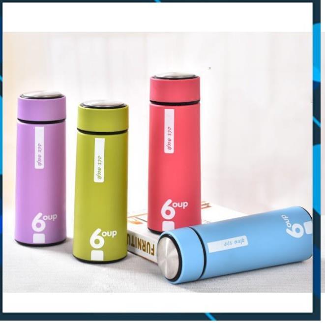 BÌNH ĐỰNG NƯỚC LÕI THỦY TINH BỌC NHỰA CHỐNG TRƠN TRƯỢT VA ĐẬP 6OUP 450ML CÓ 4 MÀU