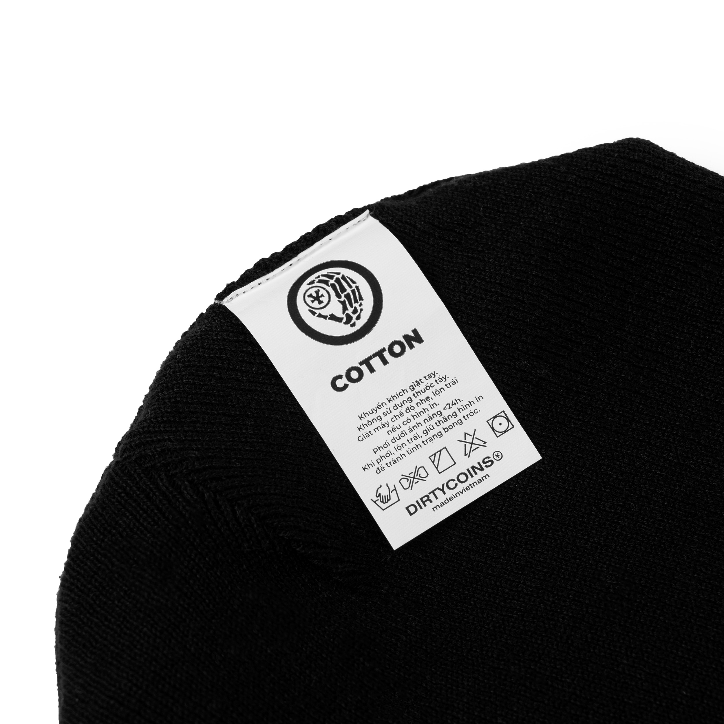 Nón DirtyCoins Leather Patch Beanie