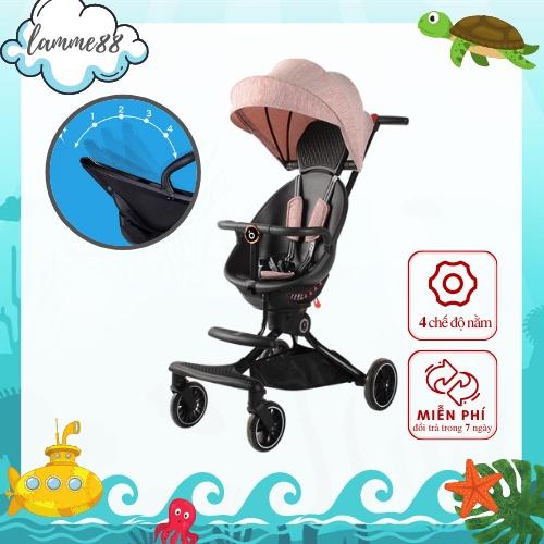 Xe đẩy gấp gọn cao cấp mái vòm 4 chế độ ngả