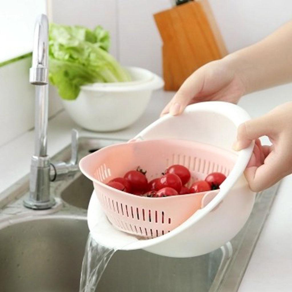 Basket Bowl Rice Washing Vegetables  Gadget