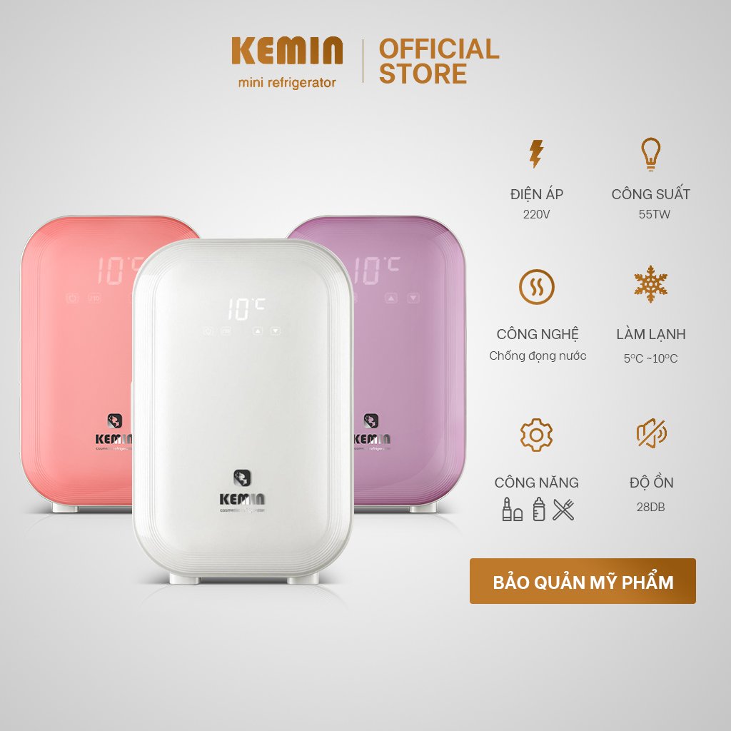 Tủ lạnh mini Kemin K15 - 15L Chính Hãng - Chỉnh nhiệt - Công nghệ chống đọng nước