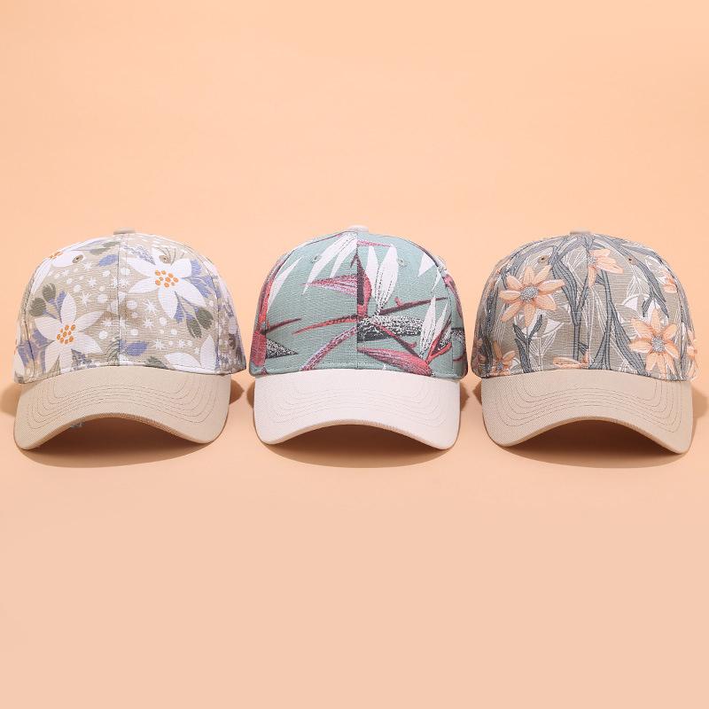 Mũ bóng chày mới nữ hoa thêu hoa mũ mùa xuân mùa hè cô gái điều chỉnh mũ che mặt snapback có thể điều chỉnh Color: style 8