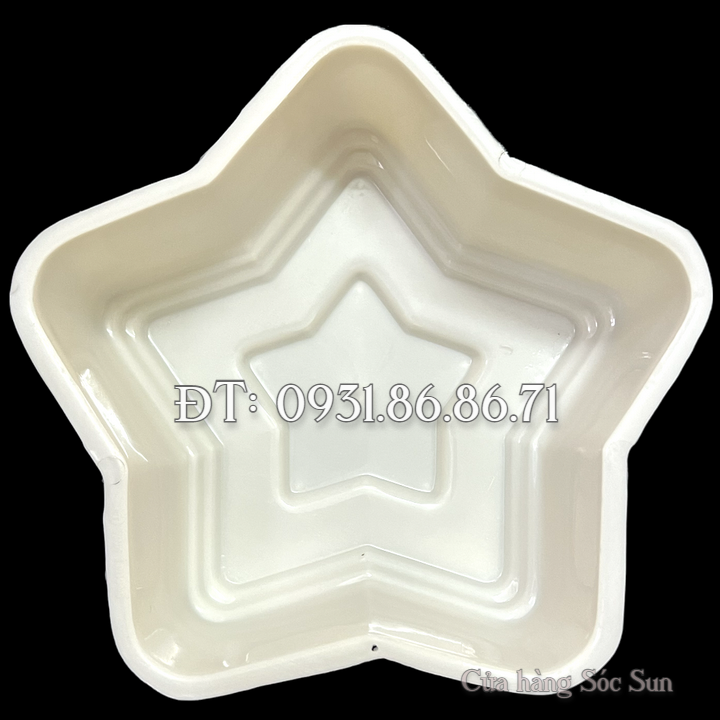 Khuôn làm bánh, rau câu hình ngôi sao loại 20 cm – Mã số 1939