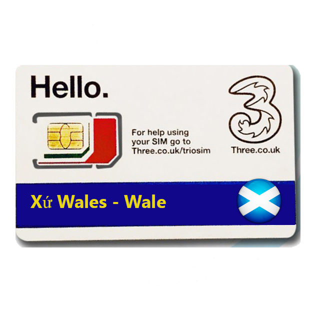 Sim du lịch Xứ Wales - Wales 4g tốc độ cao