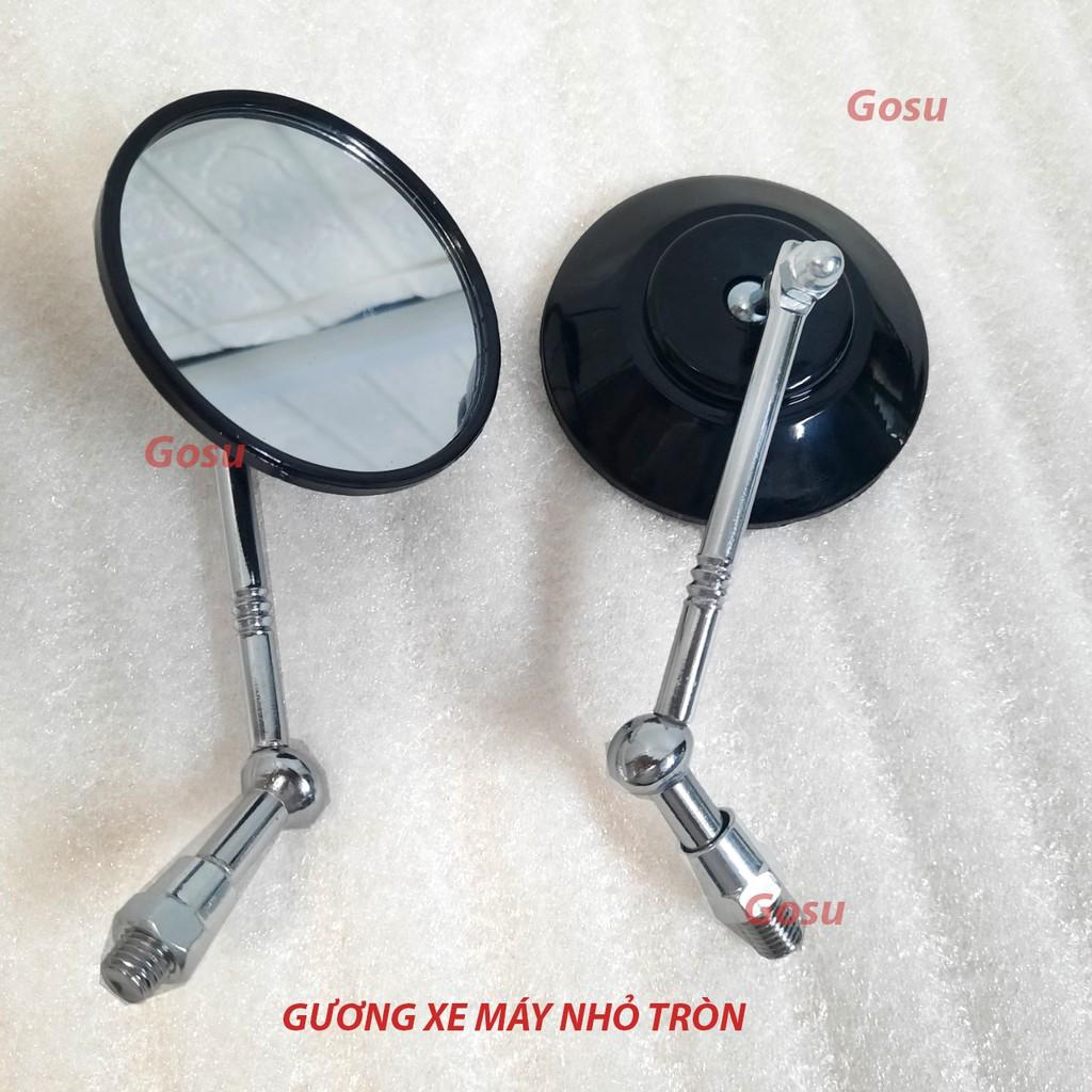 Gương xe máy nhỏ TRÒN - thời trang, góc nhìn rộng, đủ màu nổi bật ( Giá một cái)