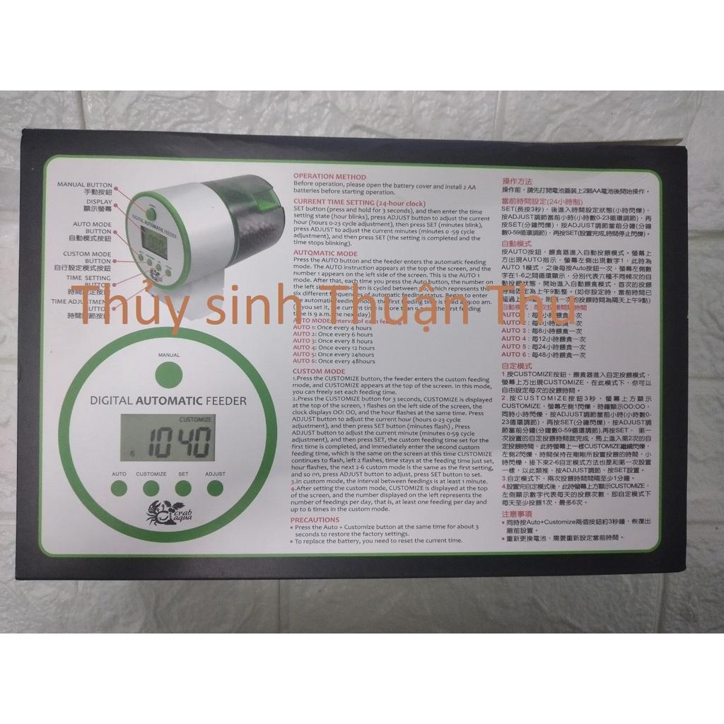 Máy cho cá ăn tự động 4 chế độ và 6 chế độ hẹn giờ Crab Aqua CA- AF001 và AF002