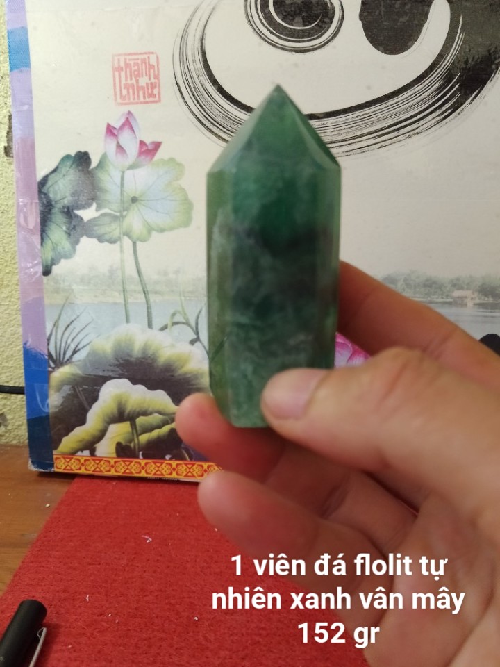 Trụ Đá Flourite Tự Nhiên Màu Xanh, Đá Thanh Tẩy Giúp Hỗ Trợ Reiki, Thiền Định, Sưu Tầm, Chặn Giấy