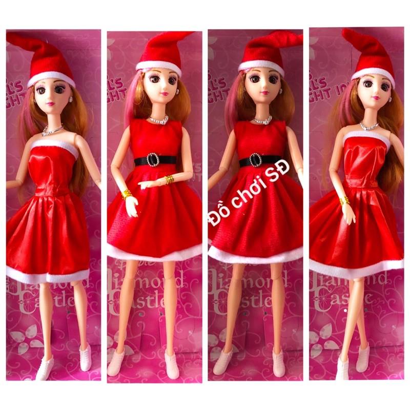 búp bê Noel - 2 bộ đầm Noel và nón