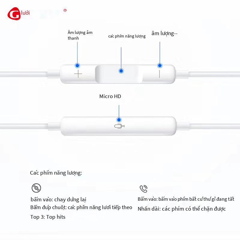 Giao hàng nhanh Tai nghe bluetooth có dây Songnai thích hợp cho điện thoại iPhone 13 11 phát trực tiếp game 12 tai nghe thể thao karaoke