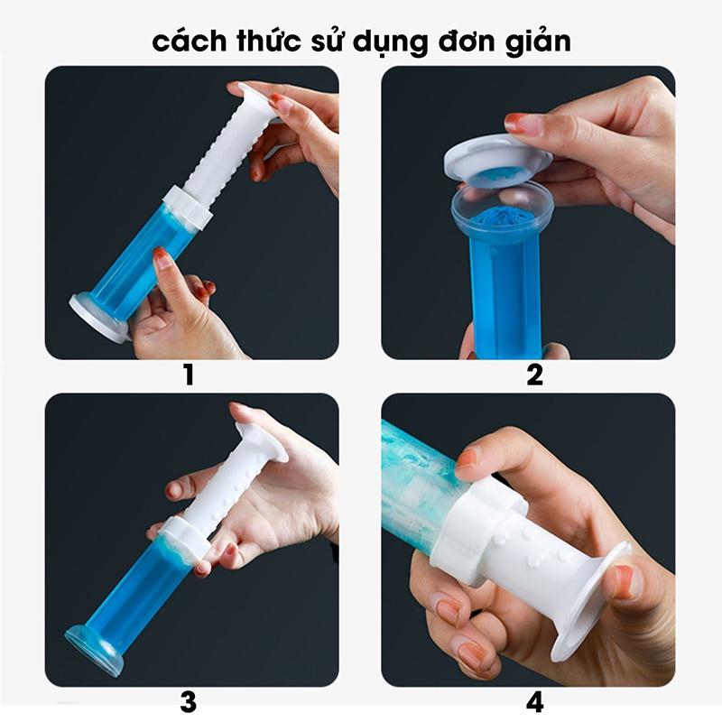 Gel thơm làm sạch khử mùi vệ sinh diệt khuẩn khử trùng bồn cầu hình bông hoa