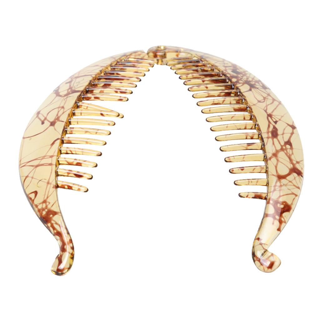 2 Pieces Hair Claw Tail Fish Clip Comb Hair Clip Handles Clamp