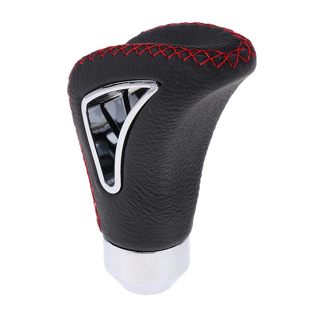 Universal Leather Red Wire Manual Car Gear Stick Shift Knob Shifter Black For Honda Acura Mazda Mitsubishi Infiniti Lexus Toyota