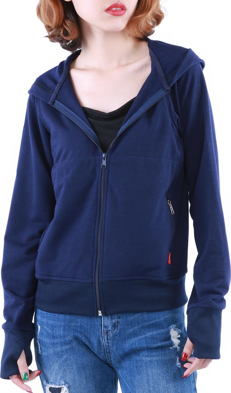 Áo Khoác Nữ 4 Túi Dây Kéo Phúc An 4045 Size L Màu Xanh Đen