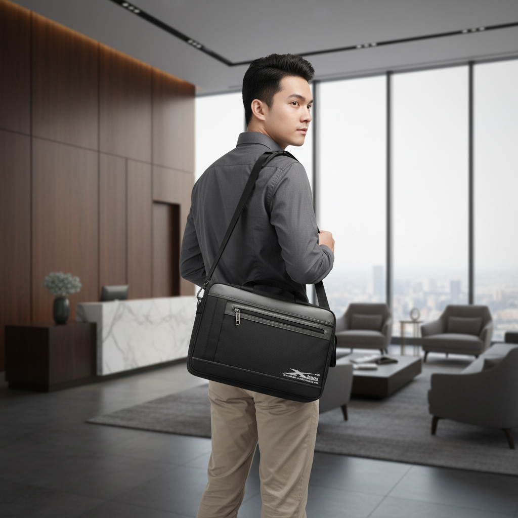 Cặp học sinh chống sốc laptop Xbags Simple cao cấp – Cặp laptop đa năng siêu nhẹ nhiều ngăn tiện lợi thời trang XB 4101