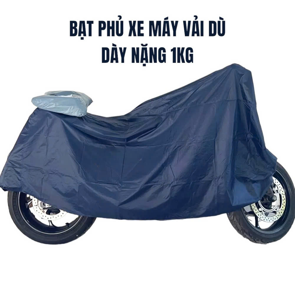 Bạt Trùm Xe Máy , Áo Trùm Xe Che Nắng Mưa, Tấm Phủ Che Nắng Xe Máy Đa Năng Vải Dù Siêu Dày, Hàng Việt Nam, Có Túi Đựng