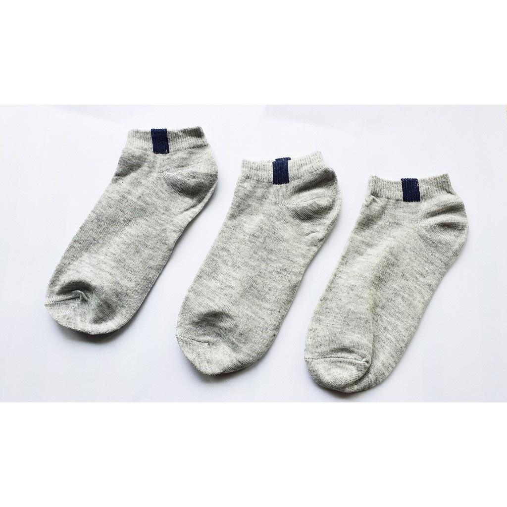 Vớ nam nữ cổ ngắn chất Cotton 100%, tất co giãn chống hôi chân kháng khuẩn hàng xuất khẩu