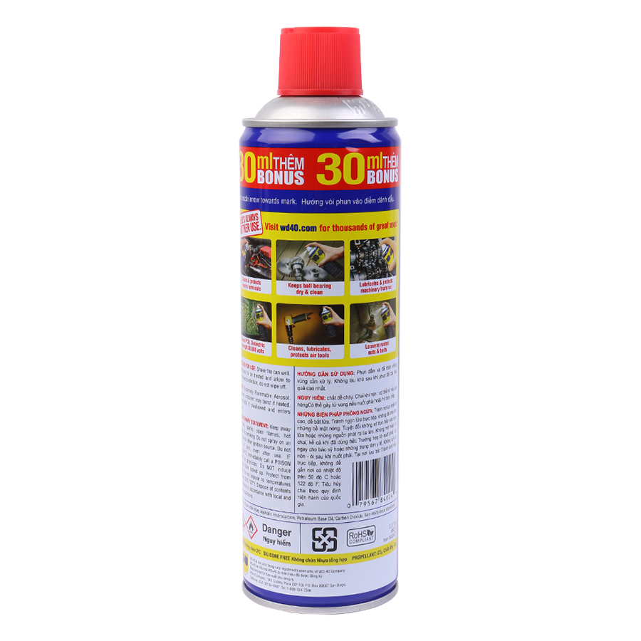 Dầu Bôi Trơn Chống Rỉ Sét WD-40 840241CP (412ml)