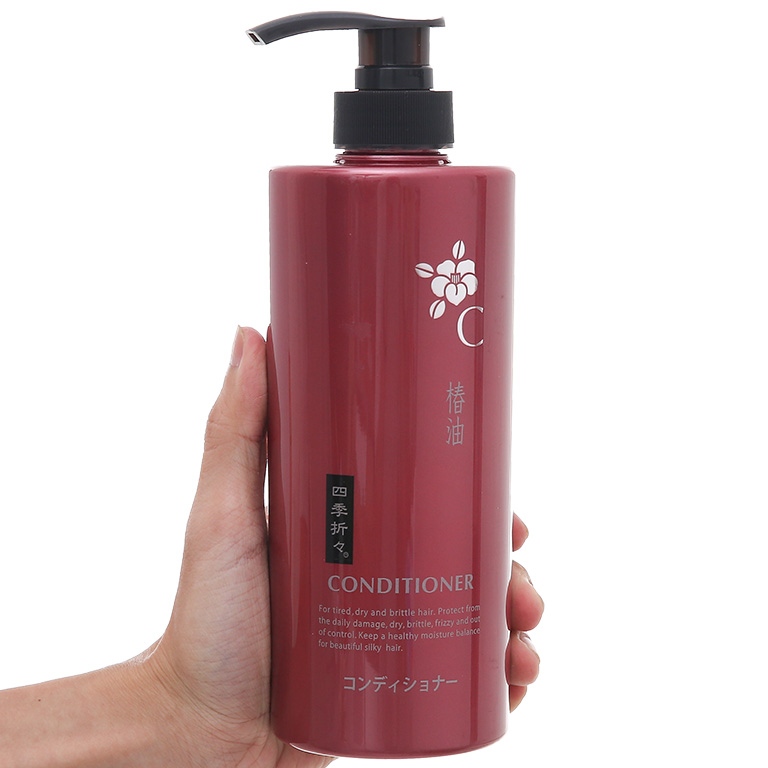 Dầu Xả Tóc Shikioriori Tsubaki Conditioner Từ Hoa Trà Phục Hồi Tóc Khô Xơ Và Hư Tổn 600mL