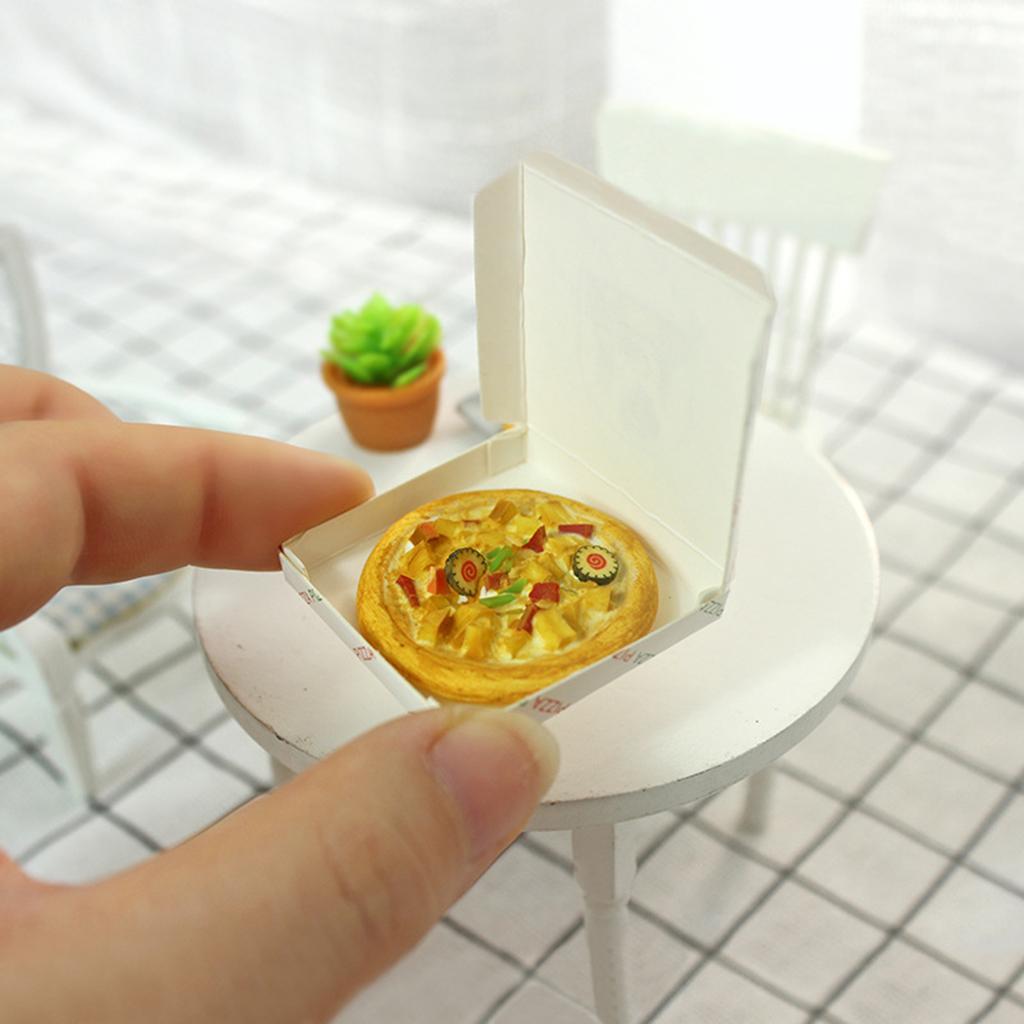1:12 food Ornament DIY Pizza Miniature Dollhouse Decoration