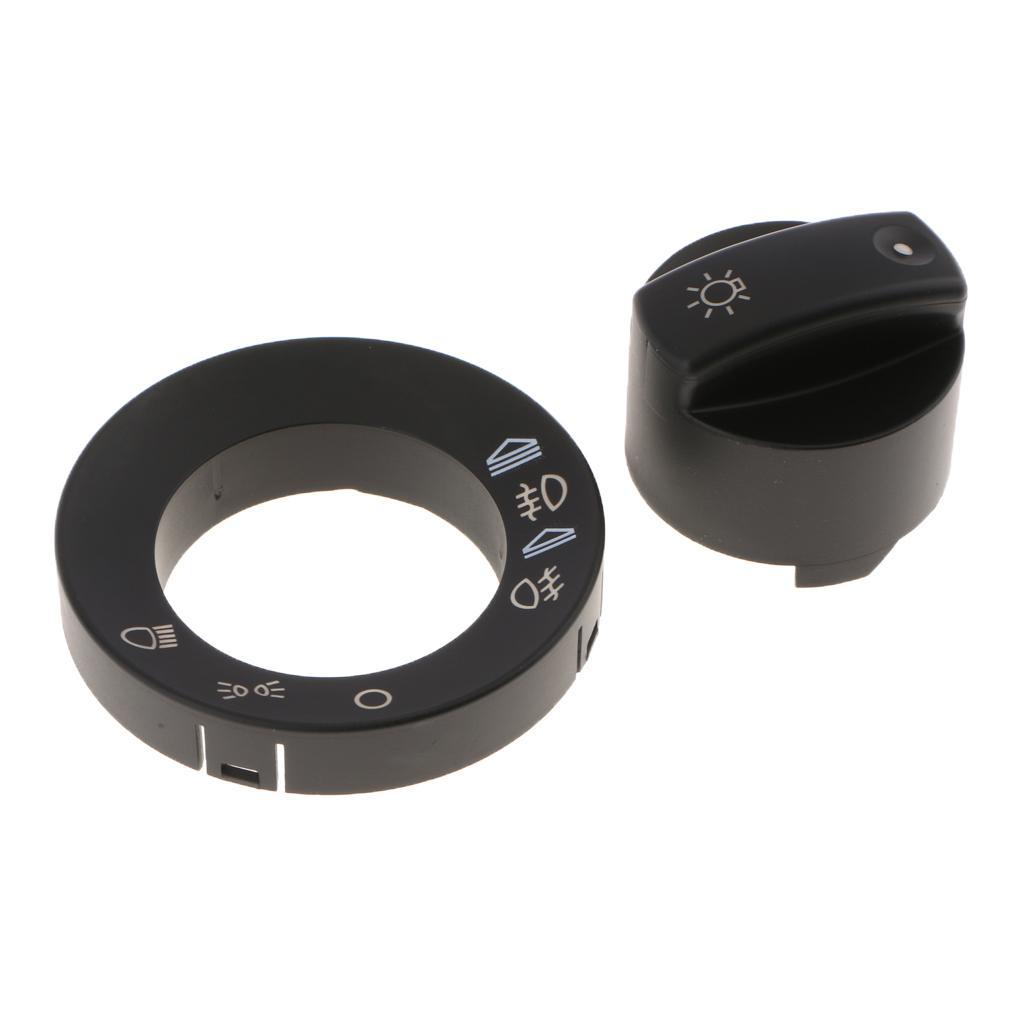 2 Pieces Inner Headlight&fog Switch panel Cover trim for A4 S4 8E B6