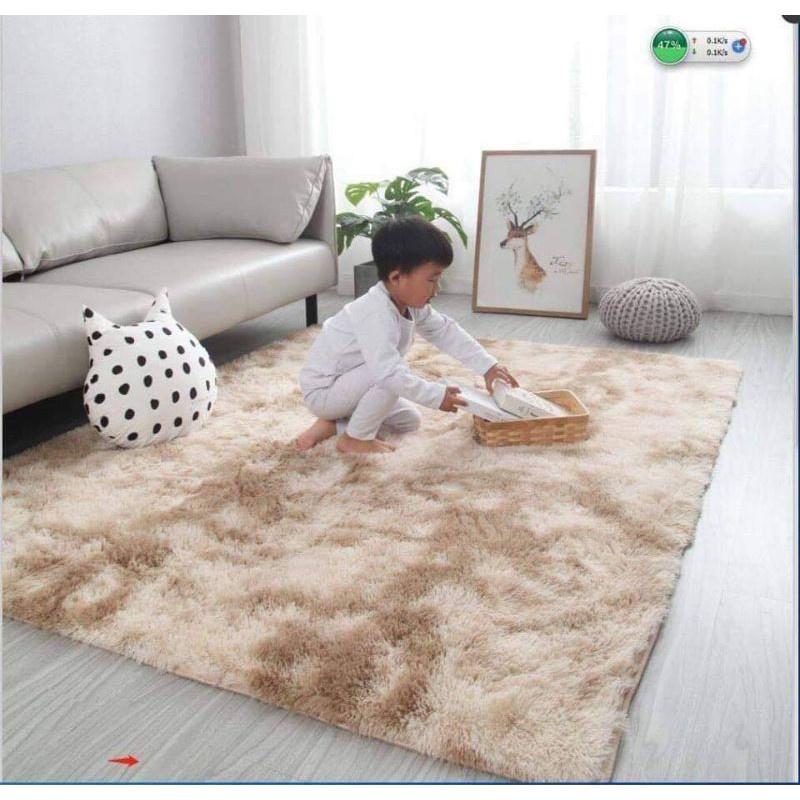 Thảm Lông Trải Sàn Trang Trí Phòng Ngủ,Phòng Khách Sang Trọng,Hiện Đại 1m6*2m