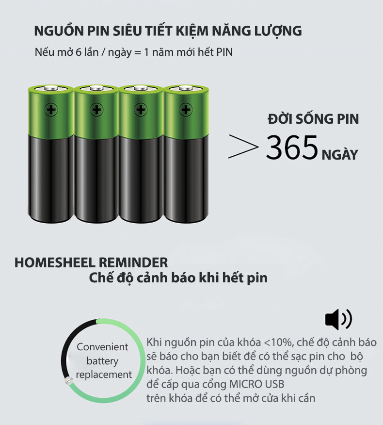 Khóa vân tay Smart Lockdoor Homesheel L1