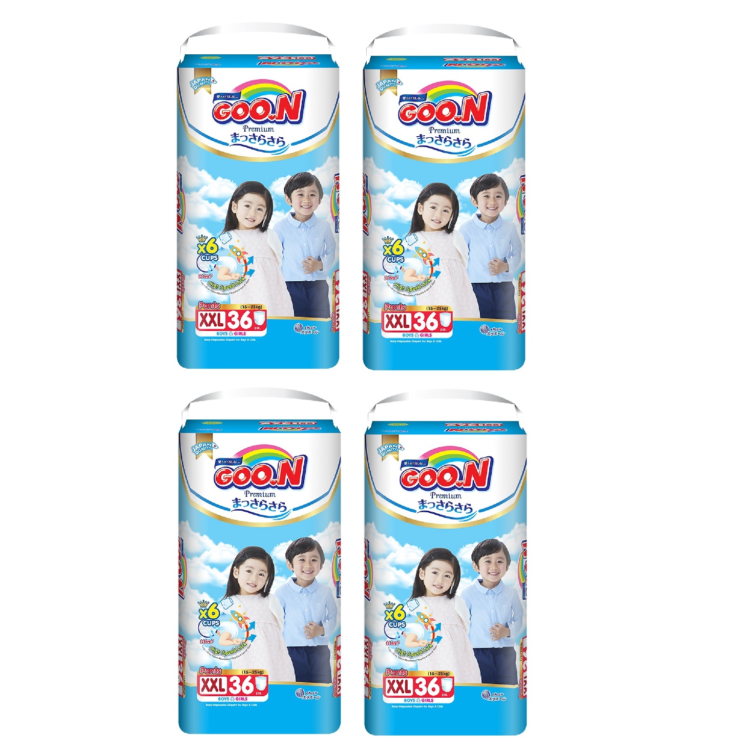 4 Gói Tã Quần Goo.n Premium Gói Cực Đại XXL36 (36 Miếng)