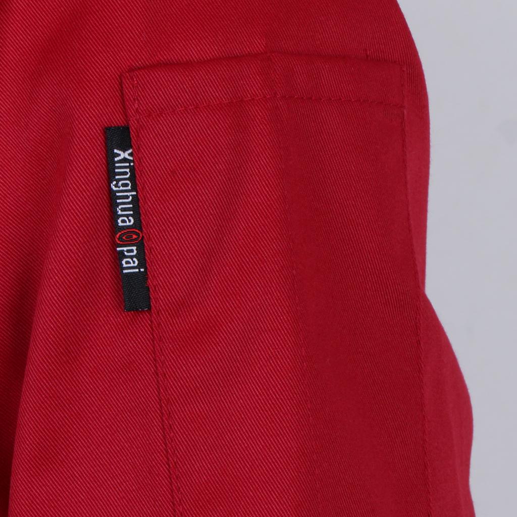 Men Women Stand Collar Long Sleeve Chef Coat Uniform Top4 Colors Choose