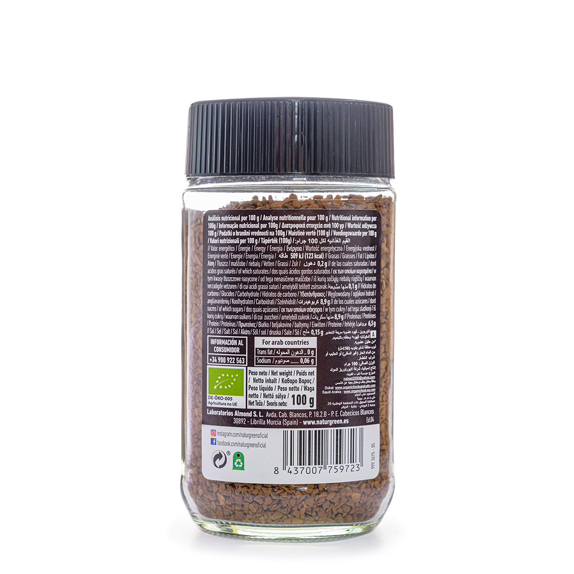 Cafe Hữu Cơ NaturGreen 100g - Naturgreen Organic Instant Coffee