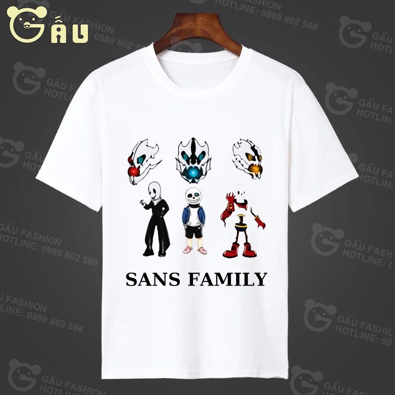 TOÀN MẪU MỚI Áo thun Undertale bé Sans cực ngầu đủ size coton xịn