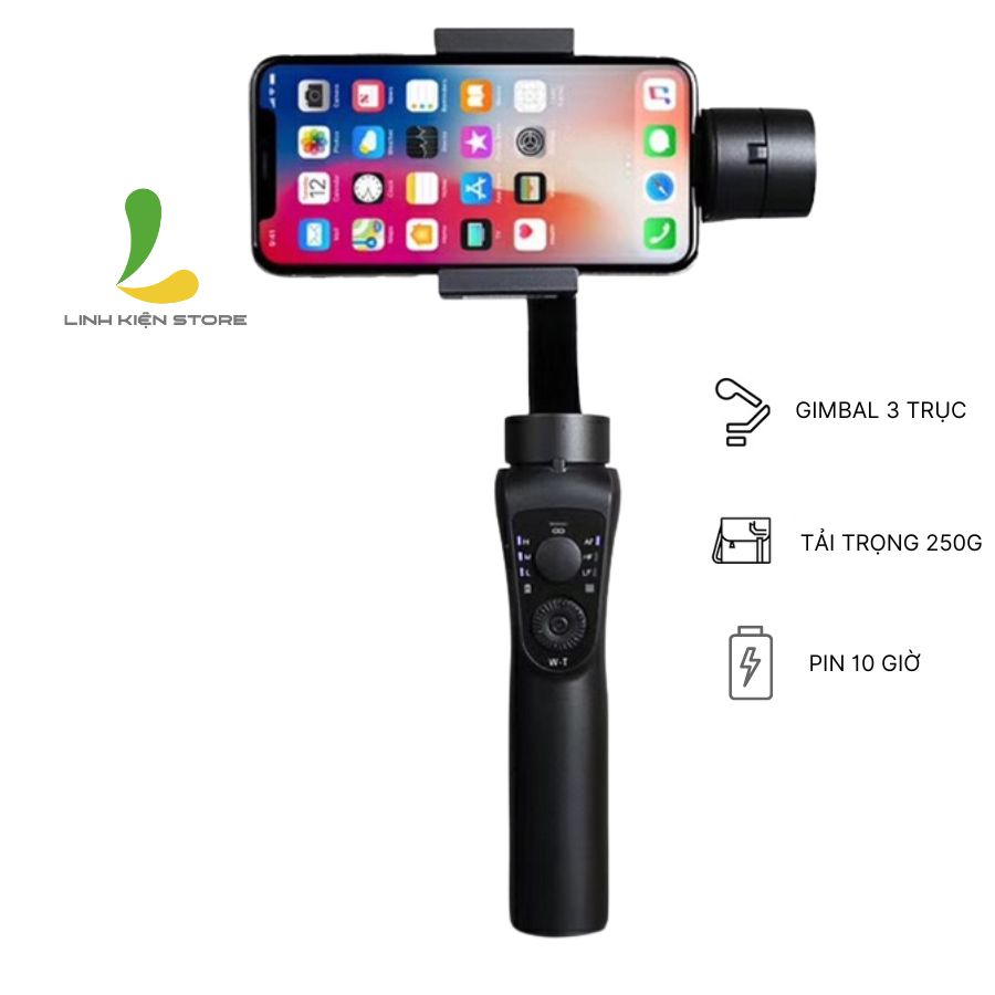 Gimbal chống rung cho điện thoại S5B 3-AXIS - Tay cầm chống rung cực độ, khả năng quay theo vật chủ tốt, pin cao đến 10h