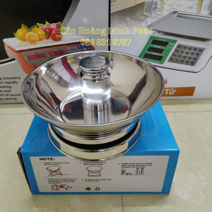 Cân Điện Tử Nhà Bếp Chính Xác Cao 0.1g - 3kg FX03 INOX Không Gỉ. Cân Làm Bánh Độ Chính Xác Cao Kèm 2 Viên pin AA. Kèm Tô Inox