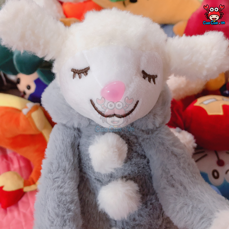 Cừu bông mặc áo có mũ dễ thương - Gấu bông cừu cute quà tặng cho bé