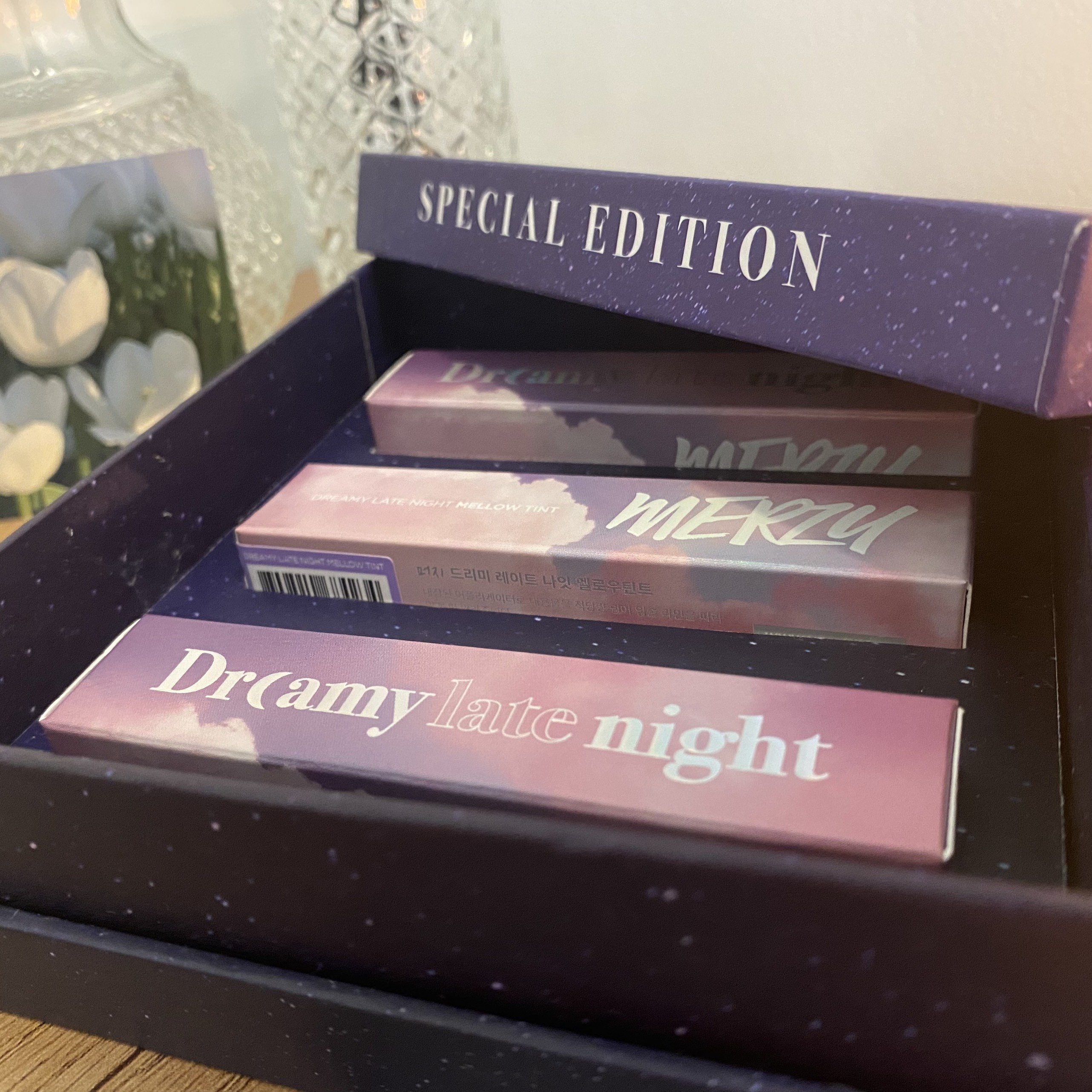 Set 3 Son Kem Lì Mịn Mượt, Lâu Trôi Merzy Dreamy Late Night Mellow Tint