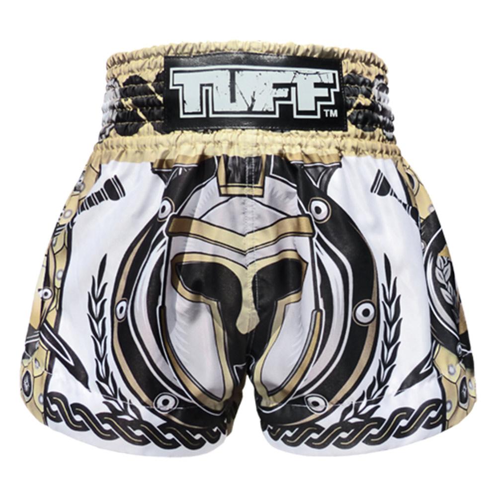 Quần Tuff Muay Thai Golden Gladiator In White