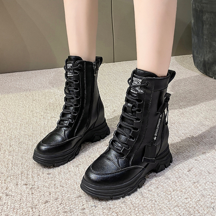 Giày Boots đế xuồng 8CM đế Fashion PBOD687-4008