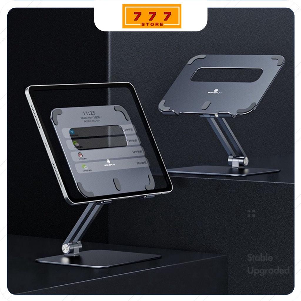 P61 Giá đỡ nhôm cho iPad, Máy tính bảng, Galaxy Tab dạng đỡ tablet điều chỉnh độ cao lên xuống từ hợp kim nhôm cao cấp.