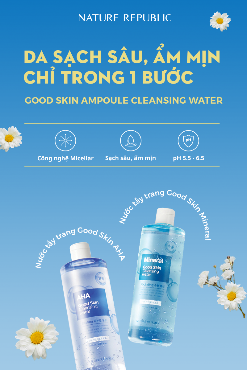 Hình ảnh Nước Tẩy Trang Cho Mọi Da Hàn Quốc Nature Republic Good Skin Cleansing Water Làm Sạch Và Chăm Sóc Da - OZ Slim Store