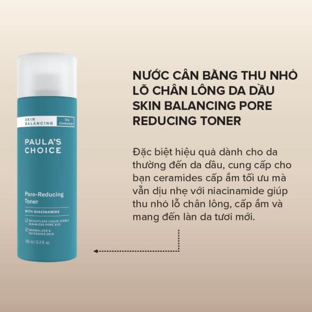 Nước hoa hồng Paula’s Choice Skin Balancing Pore Reducing Toner 190ml