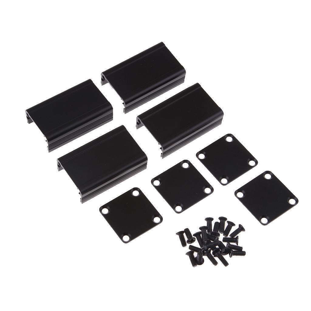 2 Set 40x25x25mm Aluminum Instrument Box PCB Enclosure DIY Electronic Case