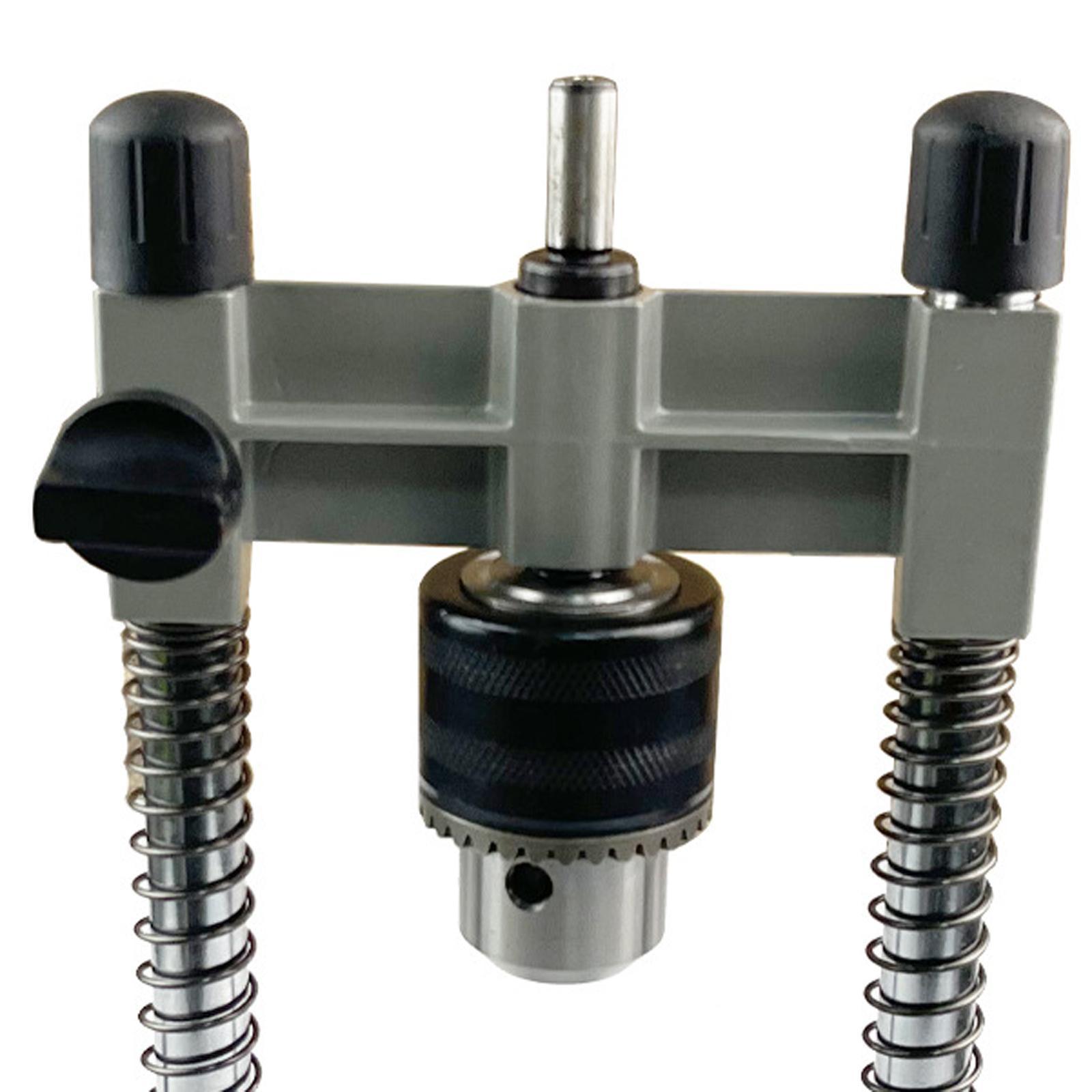 Drill Press Stand, Multi Angle Drill Guide Attachment with 8mm Chuck, Adjustable Angle Drill Holder for 1/2in 1/4in or 3/8in Drills