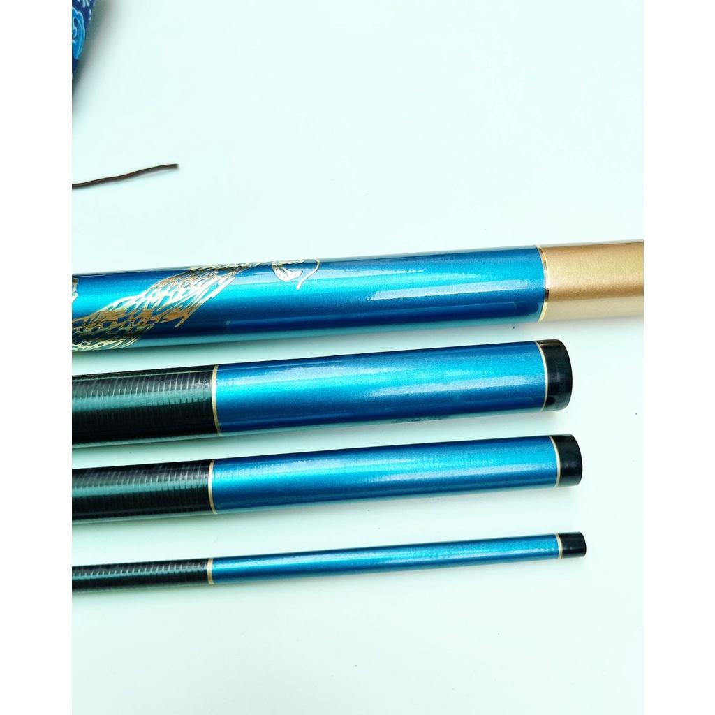 Cần Câu Tay Hồng Long Bản Hồng, Xanh (tặng ngọn phụ) cần câu 12H siêu bạo lực CT28 - Sanami F