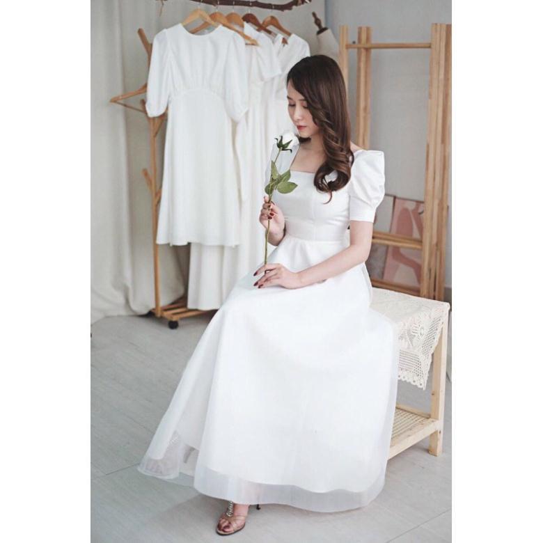 ĐẦM MAXI XOÈ TIỂU THƯ LƯNG GỢI CẢM - CÓ SIZE M/L ĐẾN 57KG - MS115Y MMR
