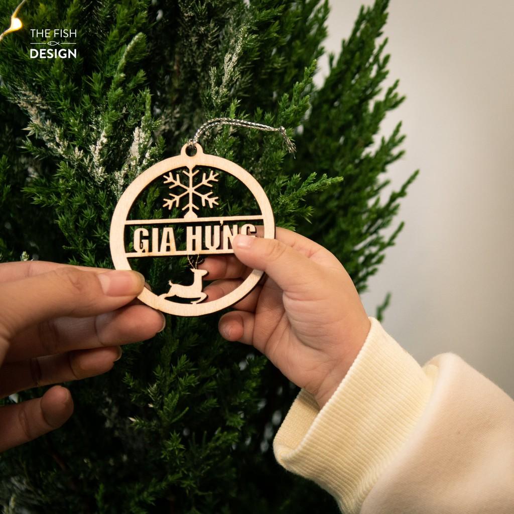 Thẻ Treo In Ảnh Trang Trí Noel | WOODEN PERSONALIZED ORNAMENT
