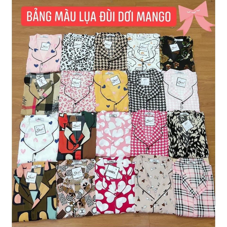 Pijama cánh dơi, chất lụa Mango cao cấp, mềm mịn Ảnh thật