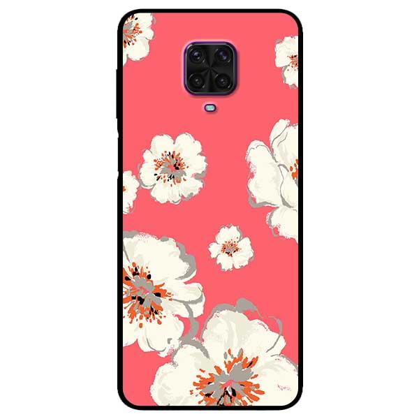 Ốp lưng dành cho Xiaomi Redmi Note 9s / Note 9 Pro / Note 9 Pro Max - Hoa Trắng Nền Hồng