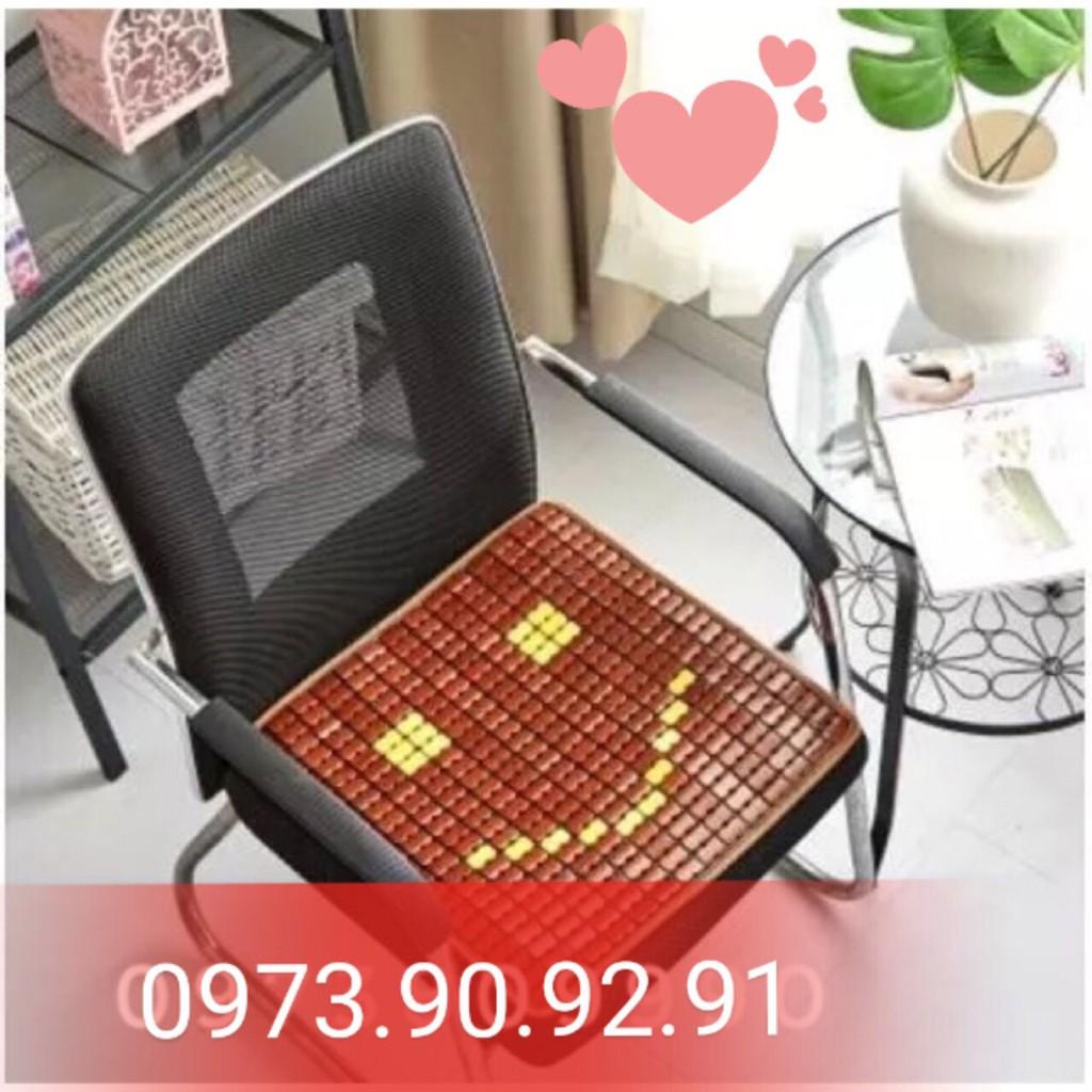 Combo 2 tấm chiếu trúc 40 x 40cm lót ghế văn phòng ghế oto ghế làm việc ghế oto