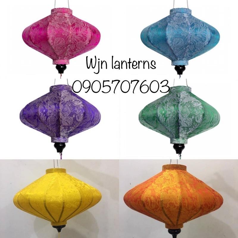 Đèn lồng đĩa bay hội an vải lụa
